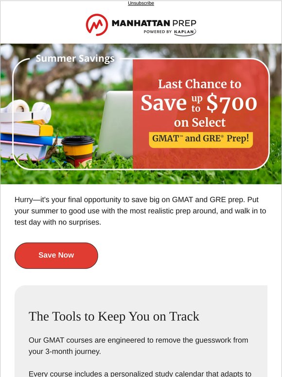 Extended Savings on GMAT and GRE Prep End Tomorrow!