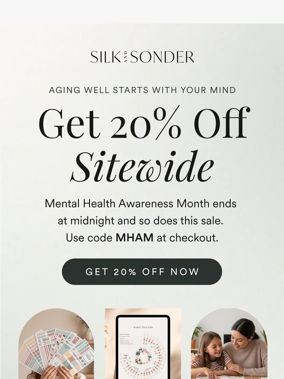 Final hours: 20% off sitewide ends tonight  ⏰