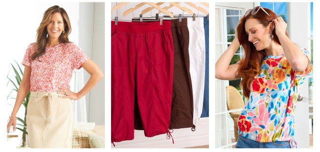 Summer Tees & Capris on Sale