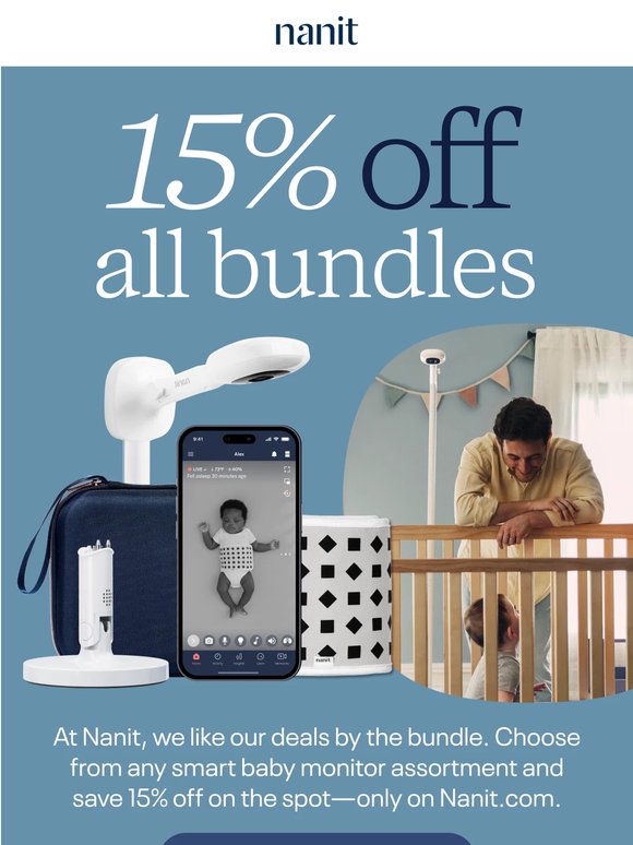 Bundle up, baby! 15% off baby monitor bundles