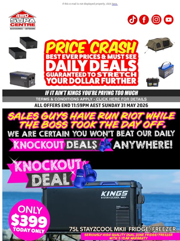 Lowest Ever Price Daily Deals Must End Midnight 🕛
