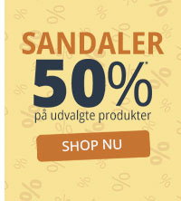 Spar 50% på sandaler