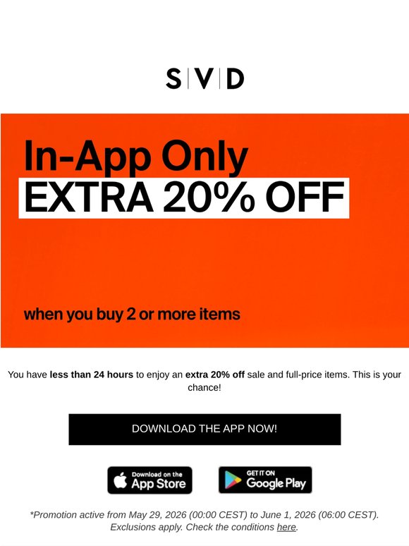 Last Call! ⏰ EXTRA 20% OFF