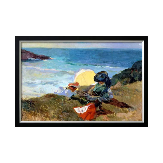 Joaquín Sorolla y Bastida: Bild 'Abendsonne, Biarritz'