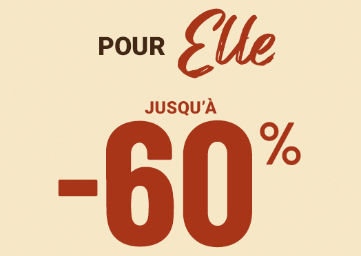 Nos Marques Partenaires pour Elle jusqu' à moins 60 pour cent