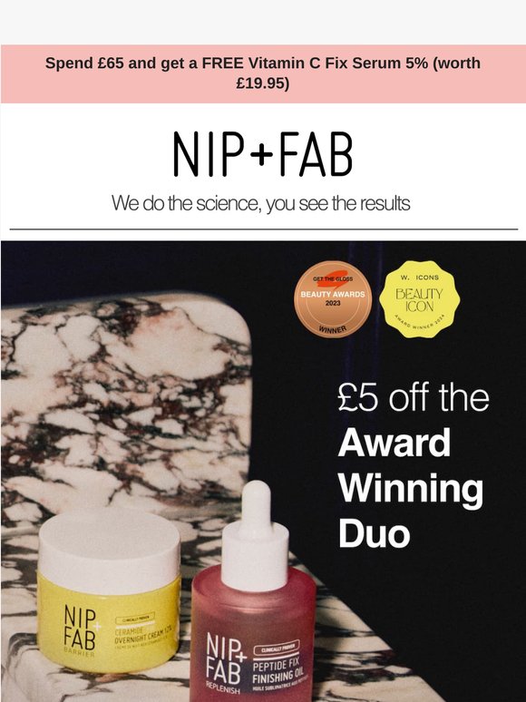 Final hours to get an extra £5 off the Award Winning Duo