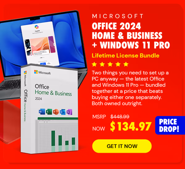 Microsoft Office 2024 Home & Business + Windows 11 Pro Bundle