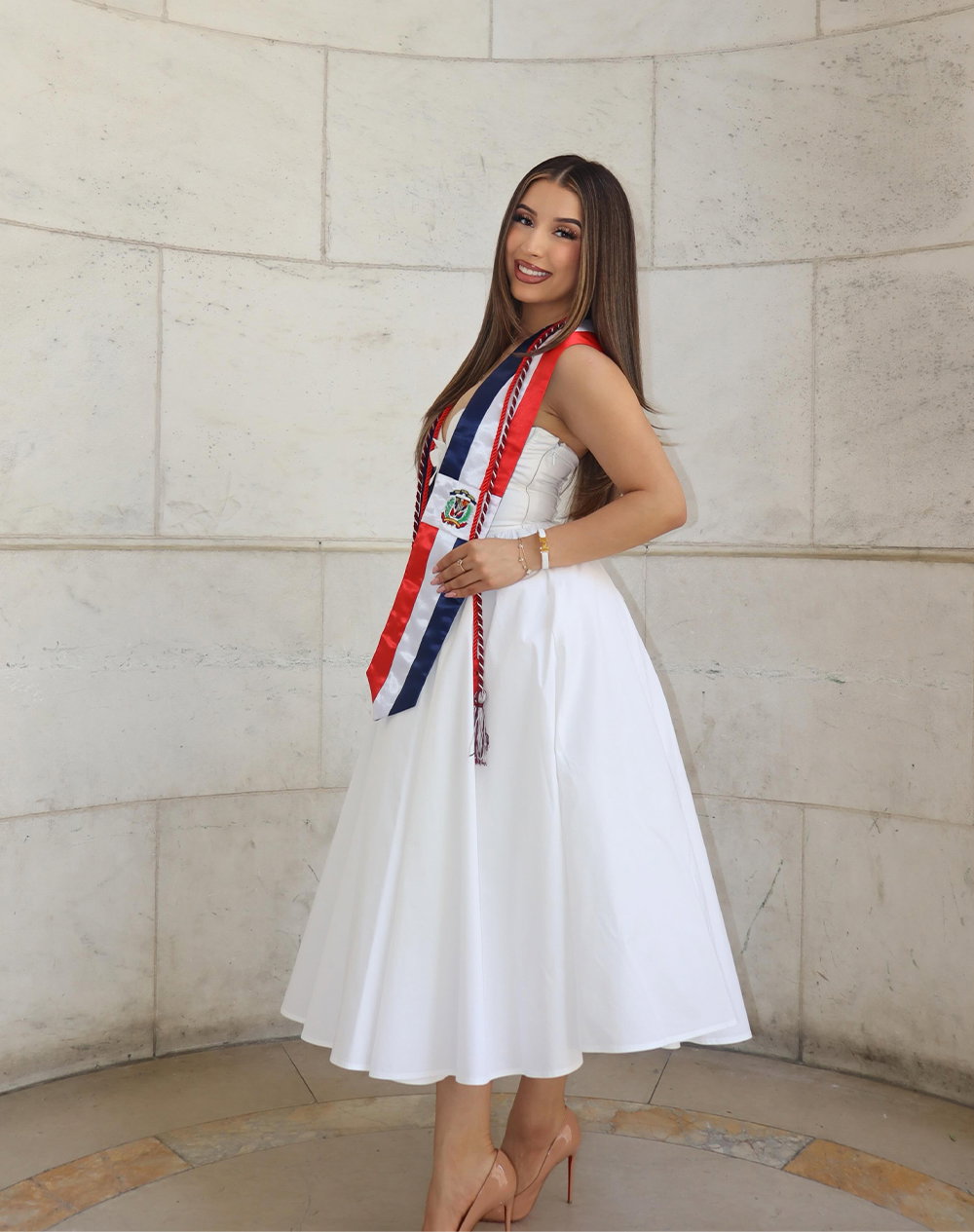 Prim Midi Dress - Ivory