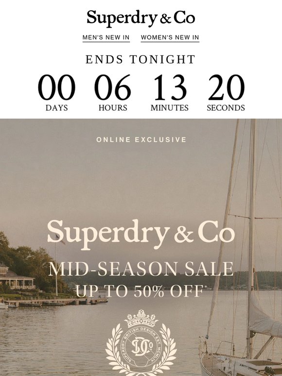 Final Hours to Save Up to 50% Off