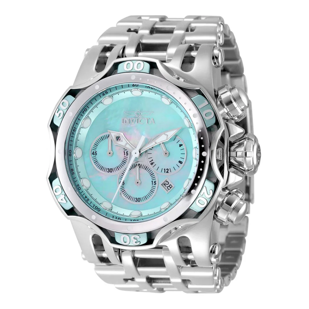 Image of Invicta Men's 54mm Fusion Quartz Chronograph MOP Dial Bracelet Watch