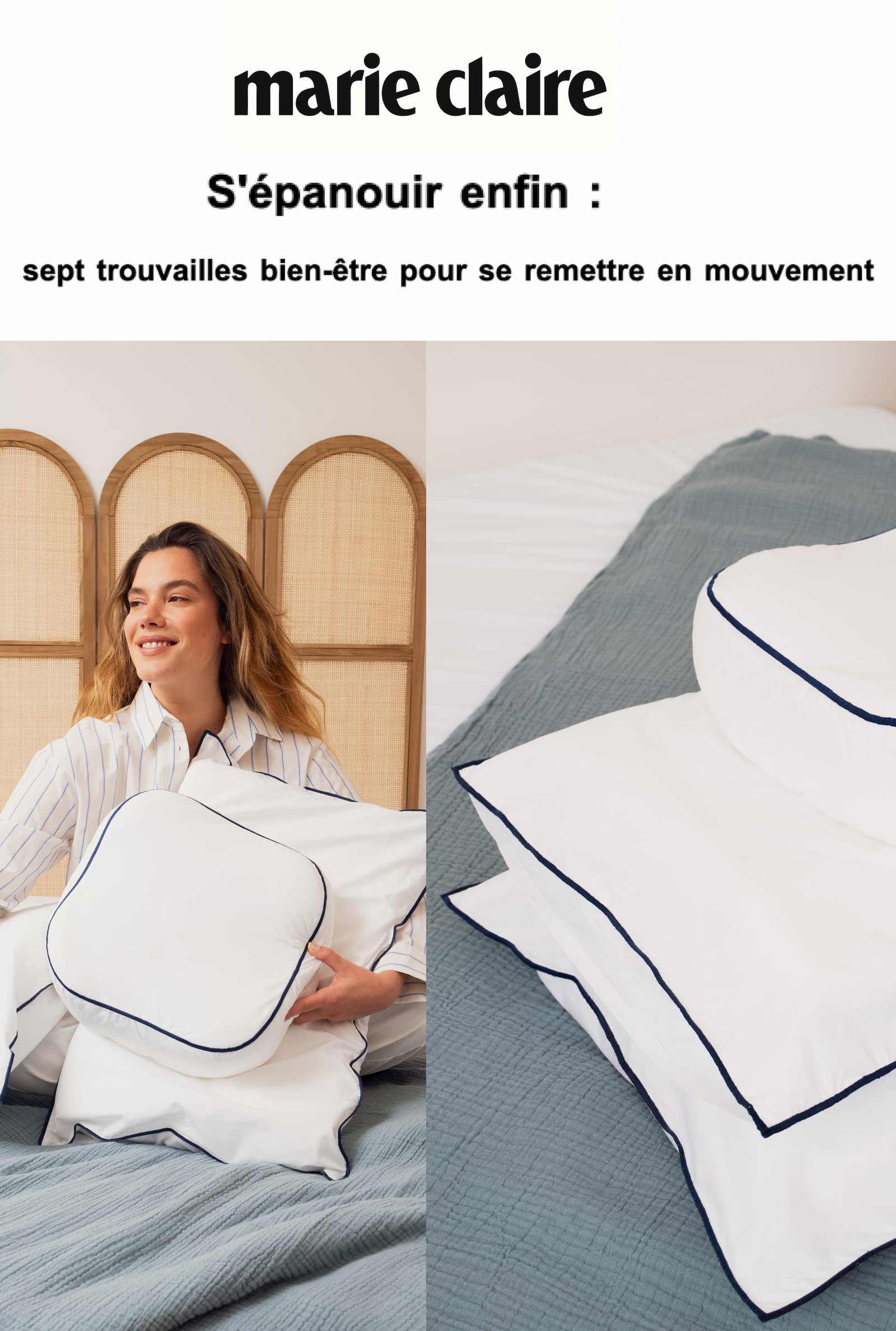 Marie-Claire parle de nos oreillers