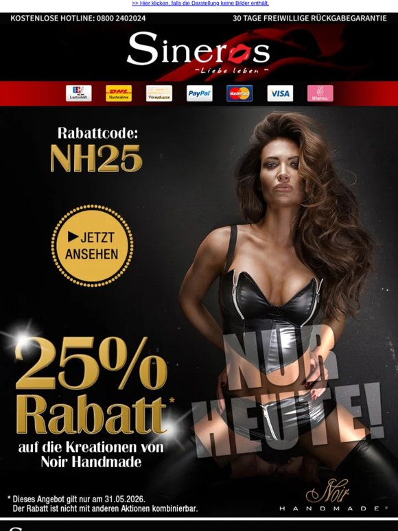 ‼️ Nur heute! 25% Rabatt auf Noir Handmade
