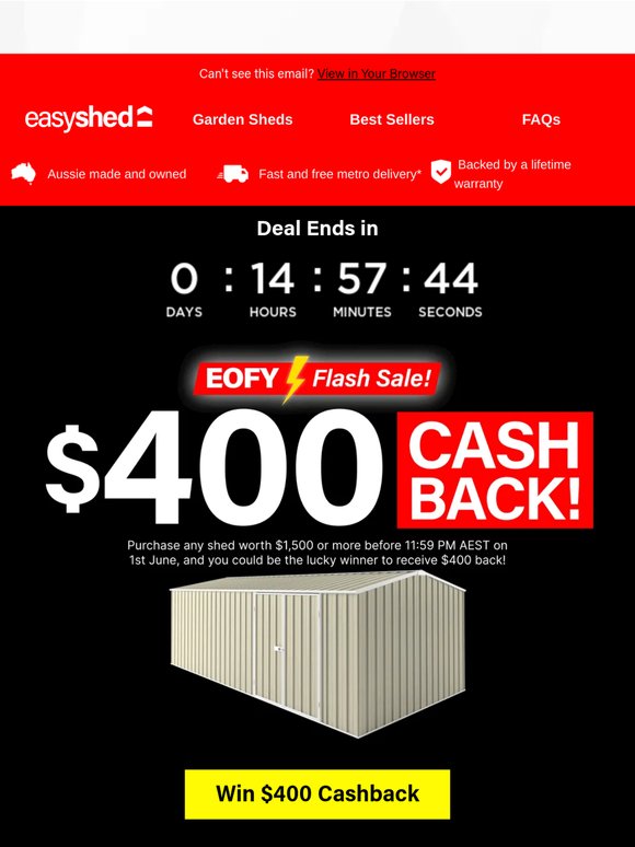💸 $400 Cashback Could Be Yours!