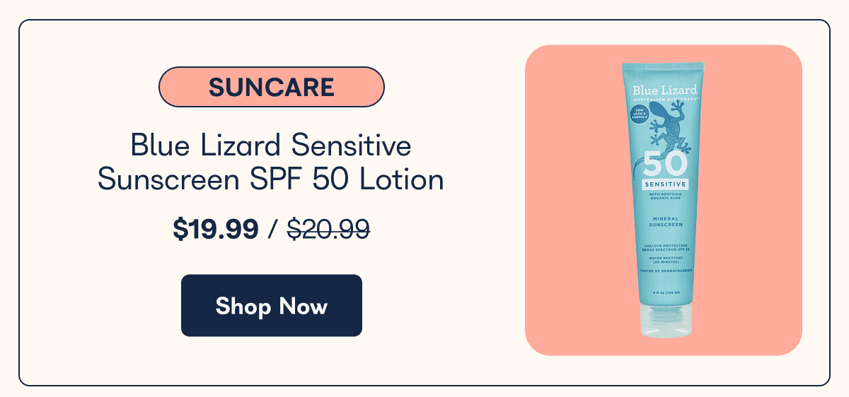 Blue Lizard Sensitive Sunscreen SPF 50 Lotion
