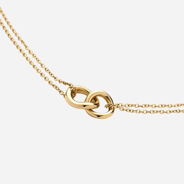 Waves Halskette Gold