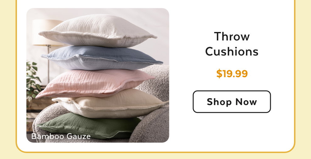 Throw Cushions - Shop Now