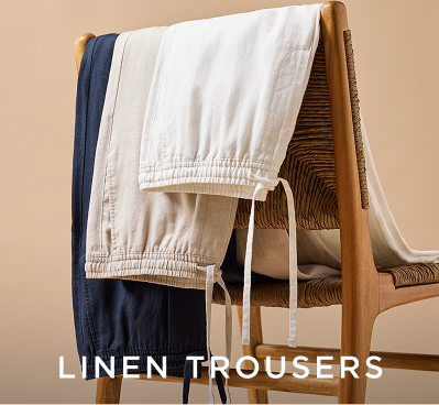 linen trousers