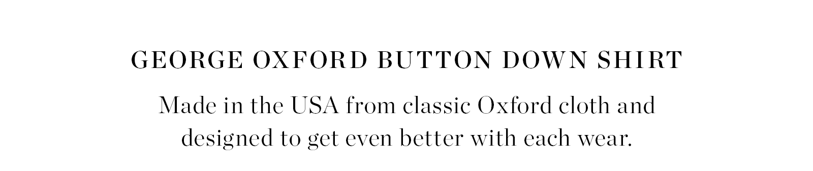George Oxford Button Down Shirt