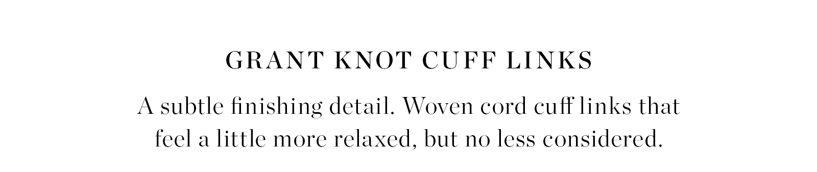 Grant Knot Cuff Links