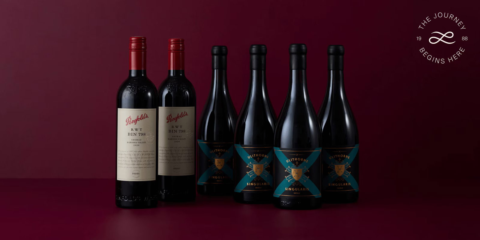 An image Ulithorne Singularis Shiraz & Penfolds RWT Bin 798 Shiraz