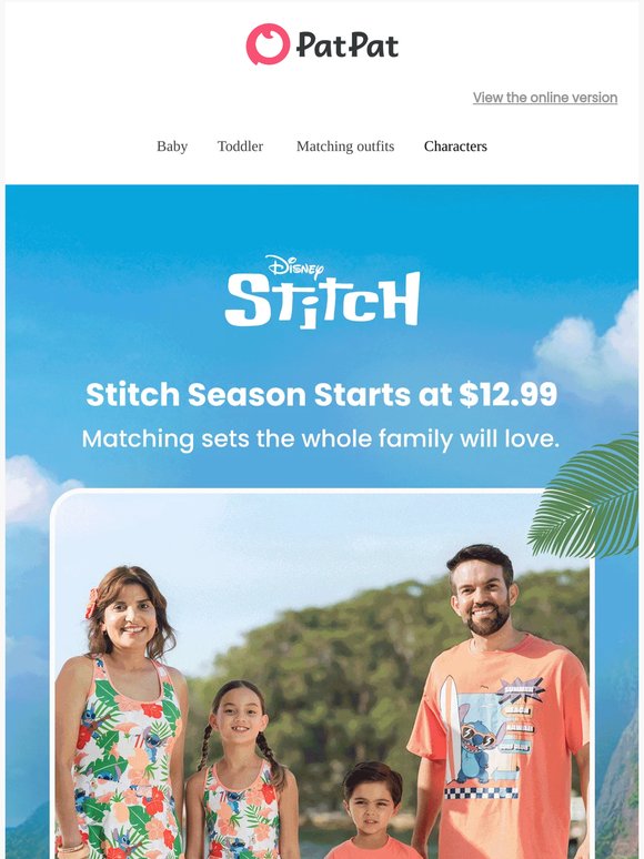 🐾 Stitch Matching Sets Are Here!
