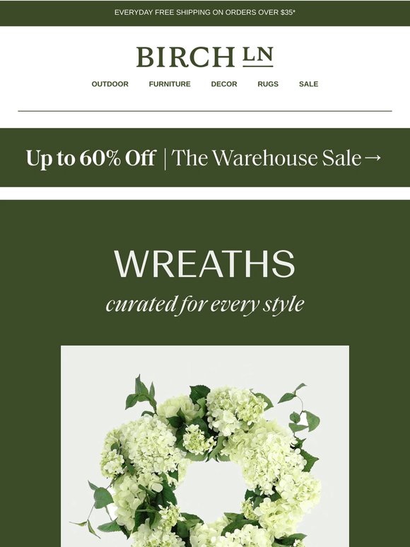 WREATHS: farmhouse, coastal & more styles