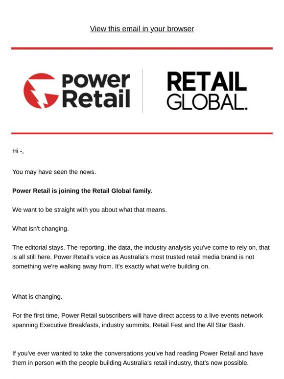 Power Retail has a new home.