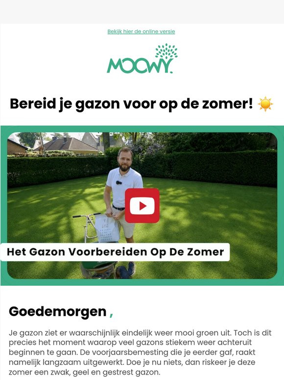 Zo bereid je je gazon voor op de zomer (zonder stress!)