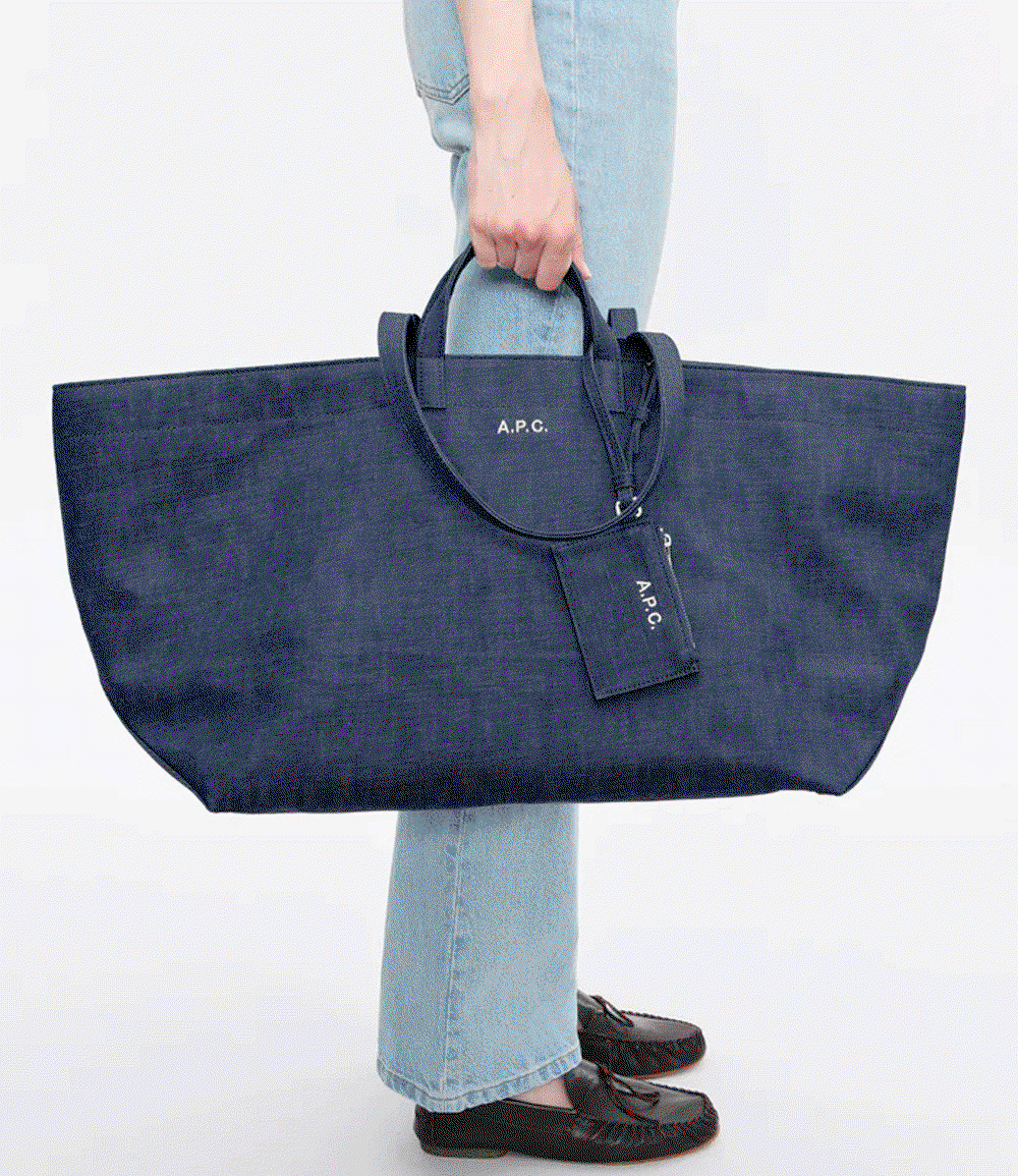 A.P.C. model wearing summer outfit