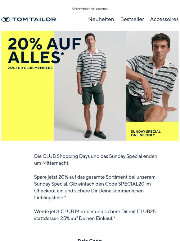 ⏰ Letzte Chance: bis zu 25% bis Mitternacht