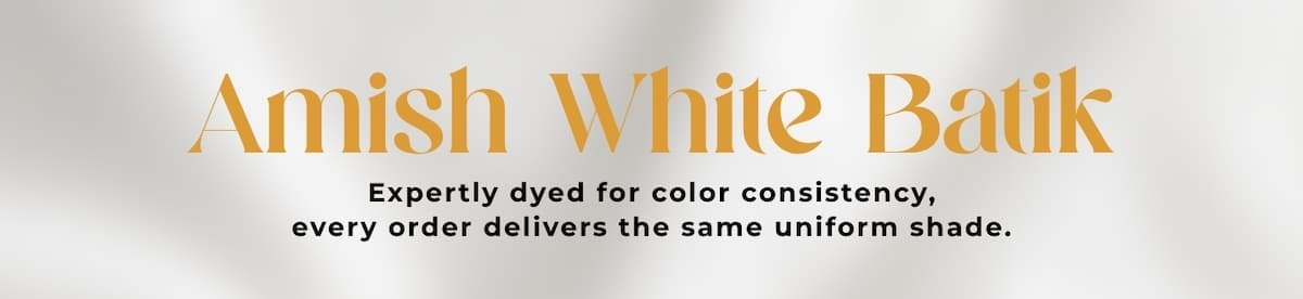 Amish White Batik