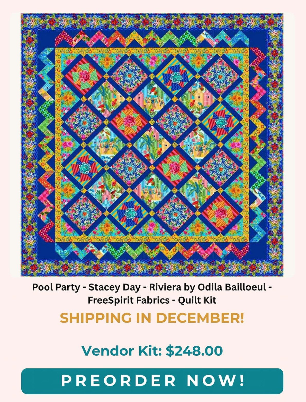 Pool Party Quilt Kit