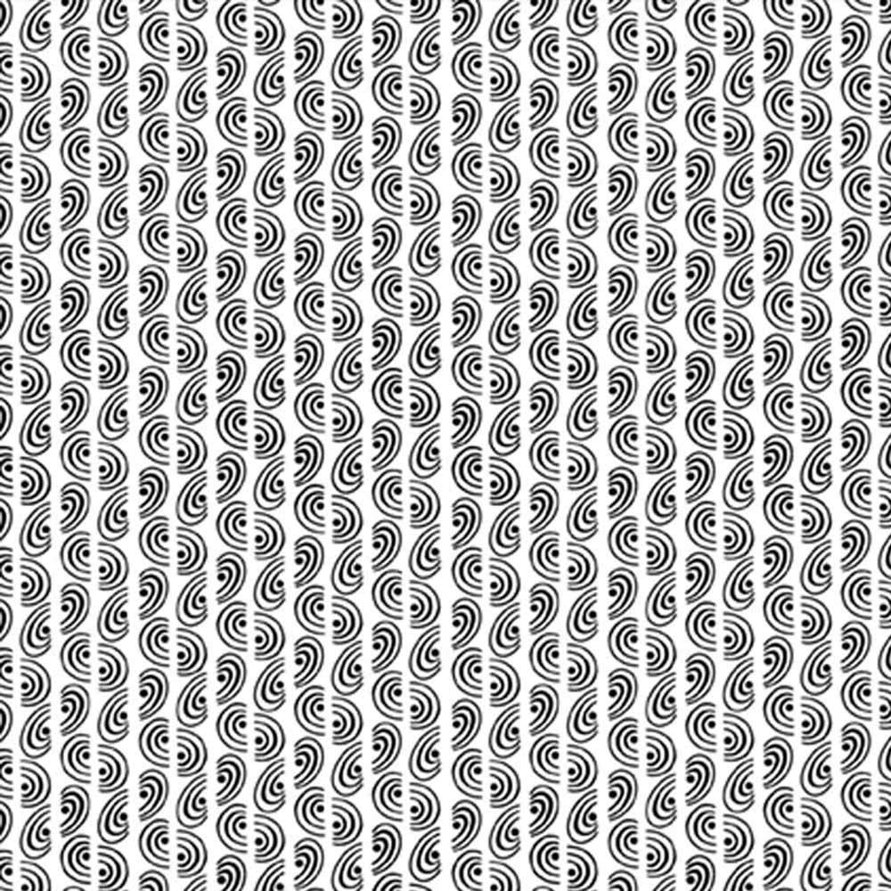 Image of P&B Textiles - Salt & Pepper II - Spiral Stripe - White - Yardage