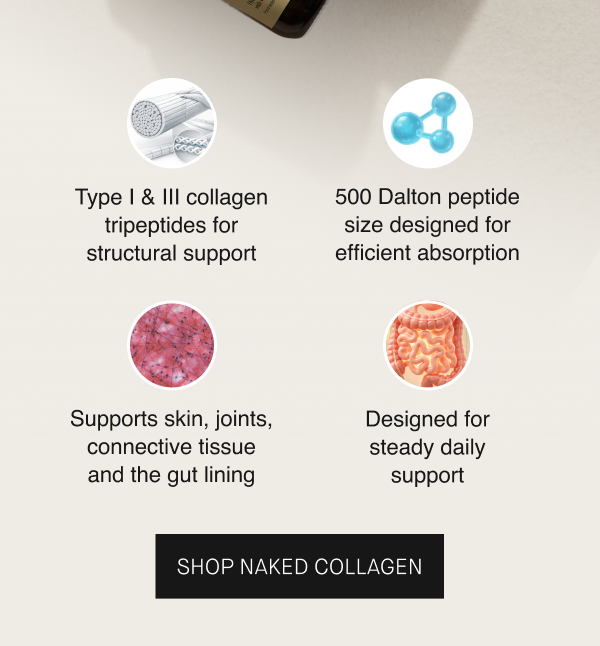 Naked Collagen for long-term structural support