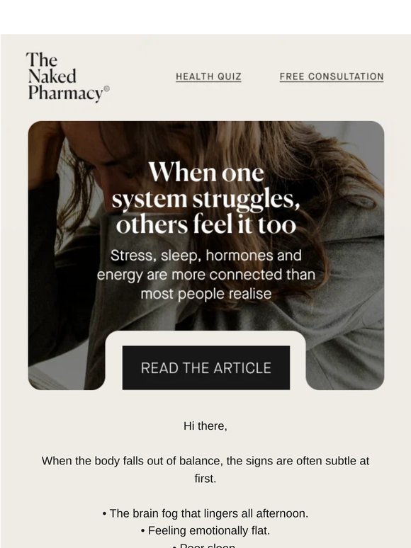 Why feeling “off” rarely has a single cause