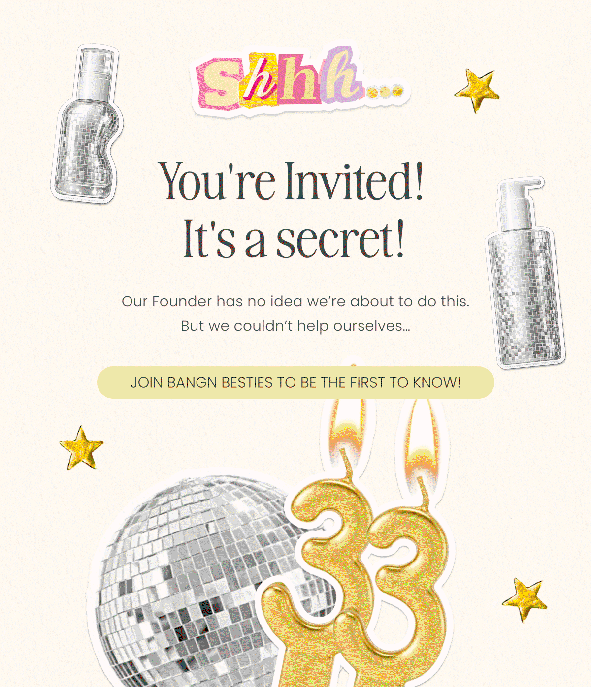 You're Invited!  It's a secret! 