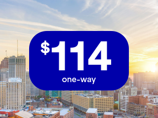 Fares from JFK to DTW
