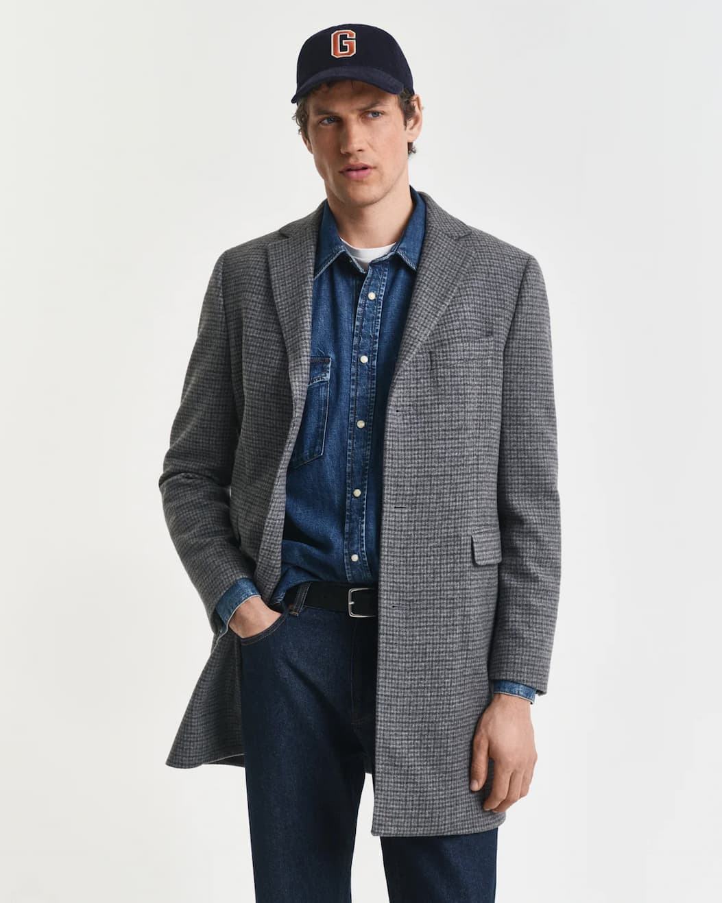 Two-Tone Wool Coat
