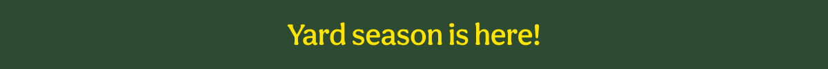 Yard season is here!