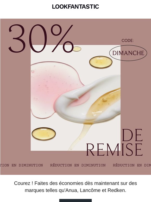 30 % de réduction en diminution...