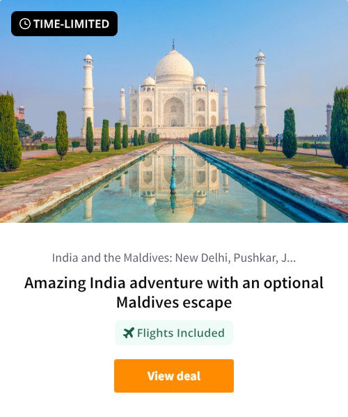 Amazing India adventure with an optional Maldives escape