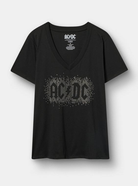 AC/DC Classic Cotton V-Neck Tee