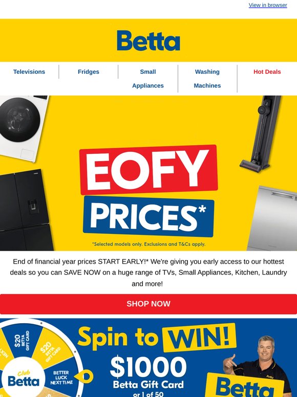 Early Access Inside: EOFY Deals are LIVE!*🛒