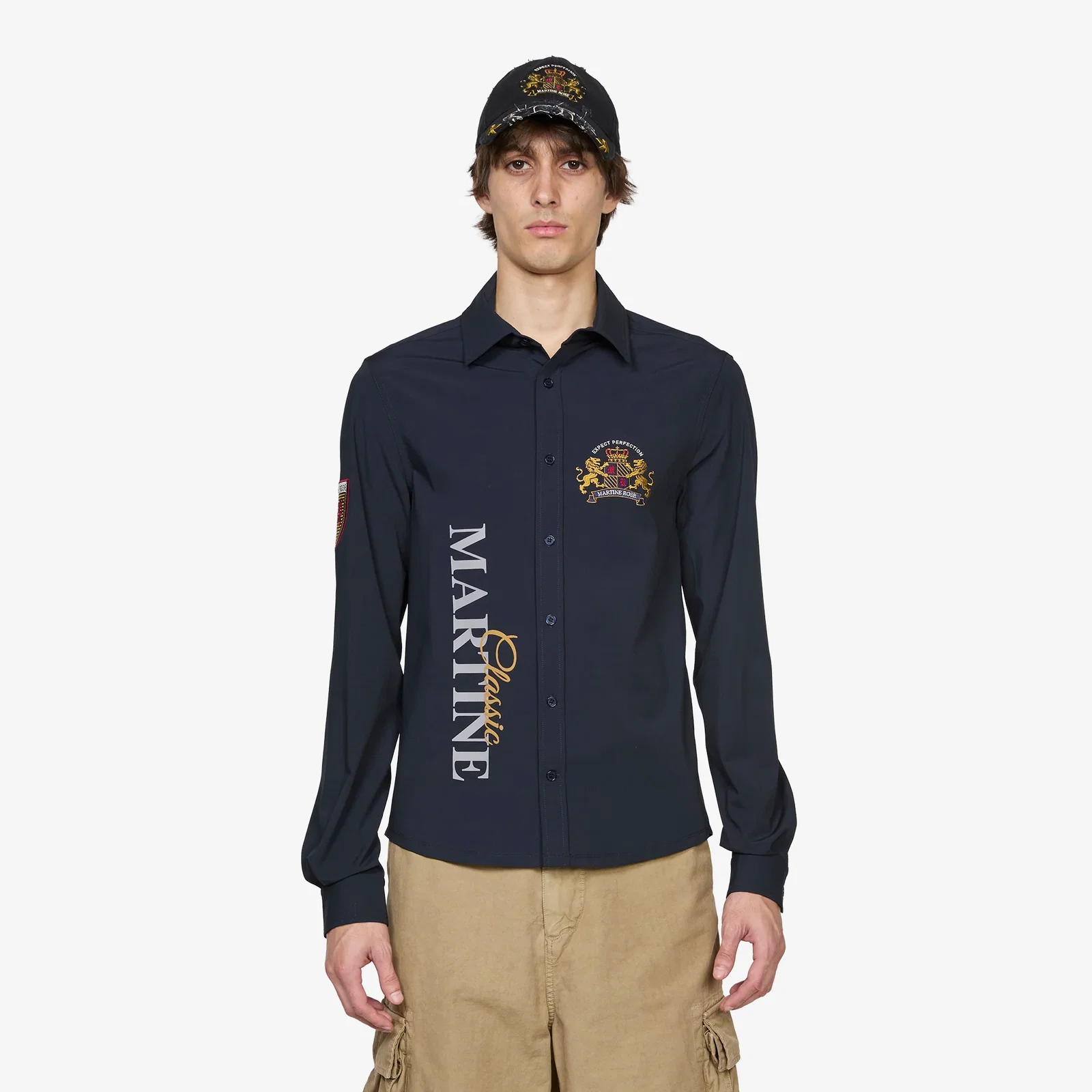 Image of Sleazy Sports Shirt Navy Blue