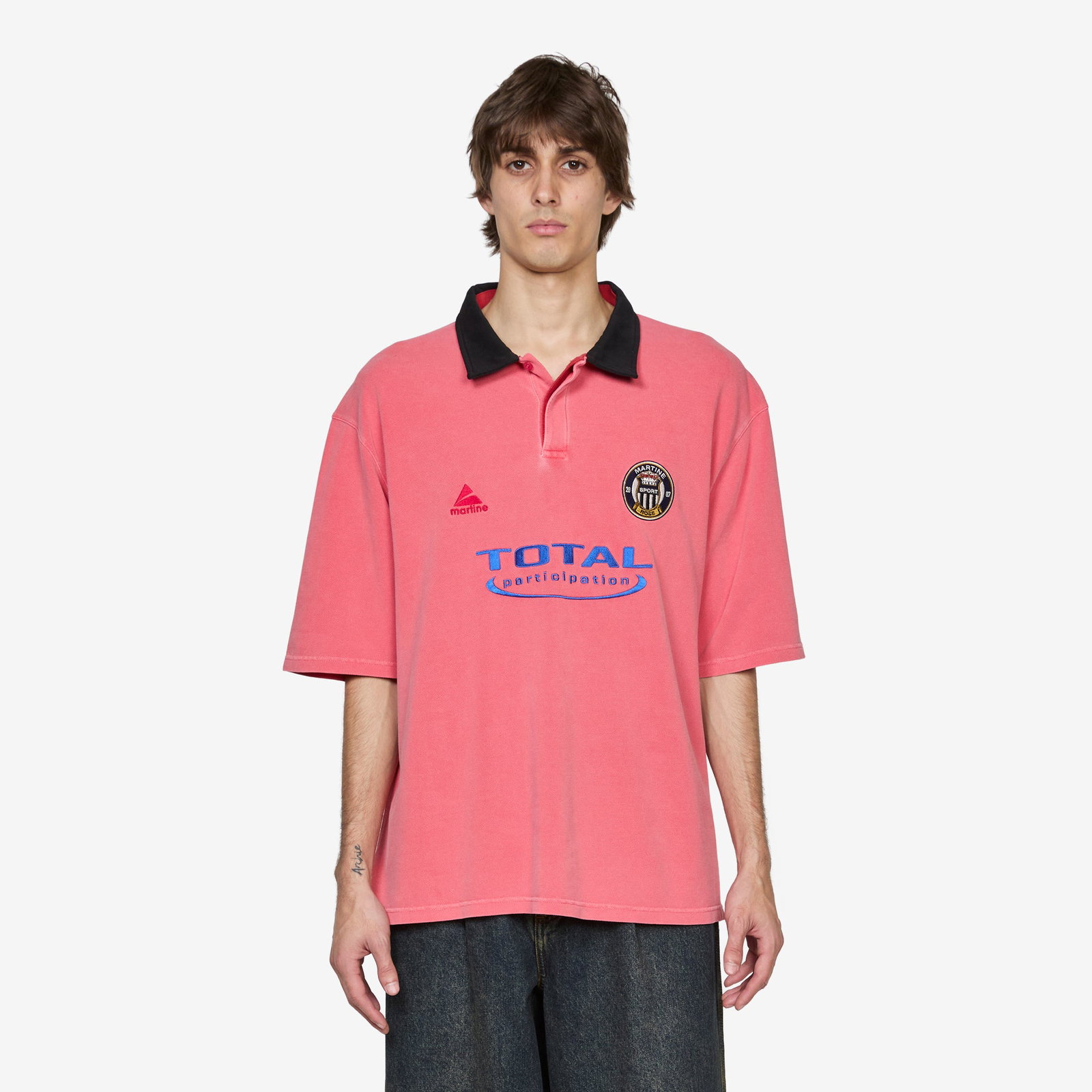 Image of Oversized Polo Washed Pink