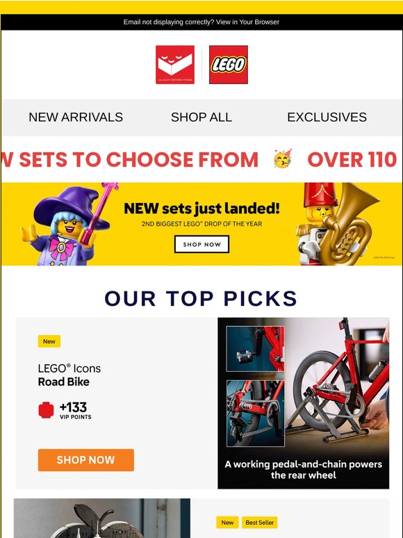 ⚠️ Over 110 NEW LEGO® sets just dropped ⚠️