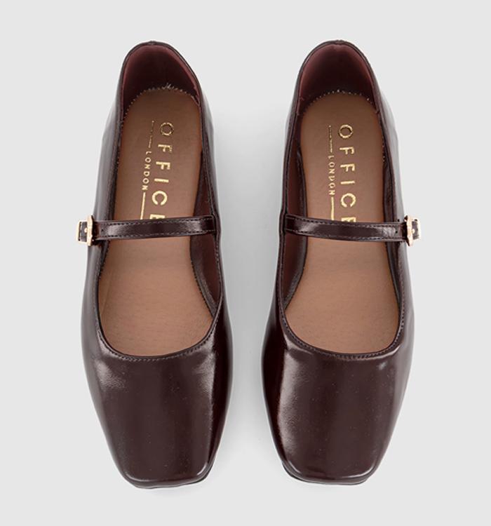 Flourish Square Toe Mary Jane Ballet Pumps