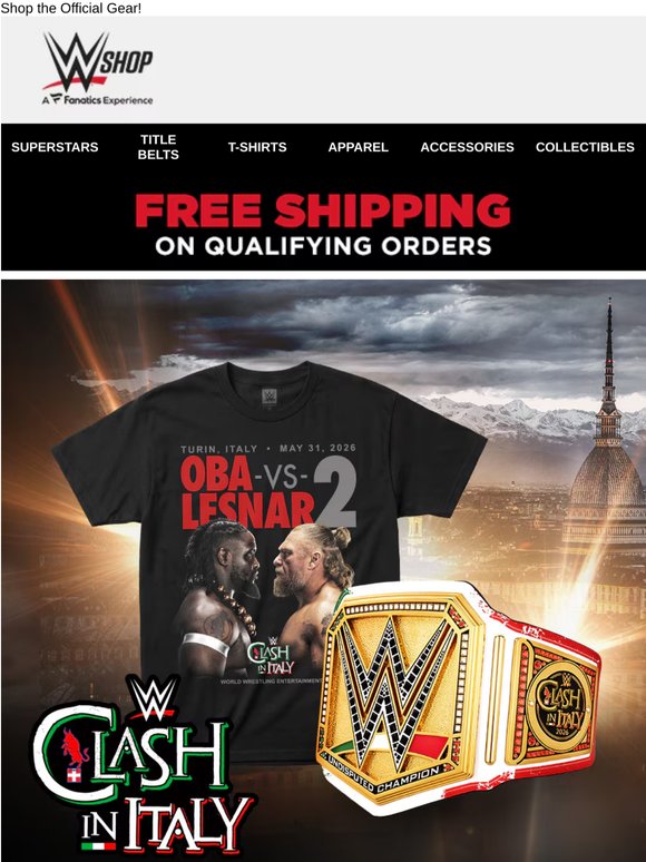 Tune In for WWE Clash in Italy Today!