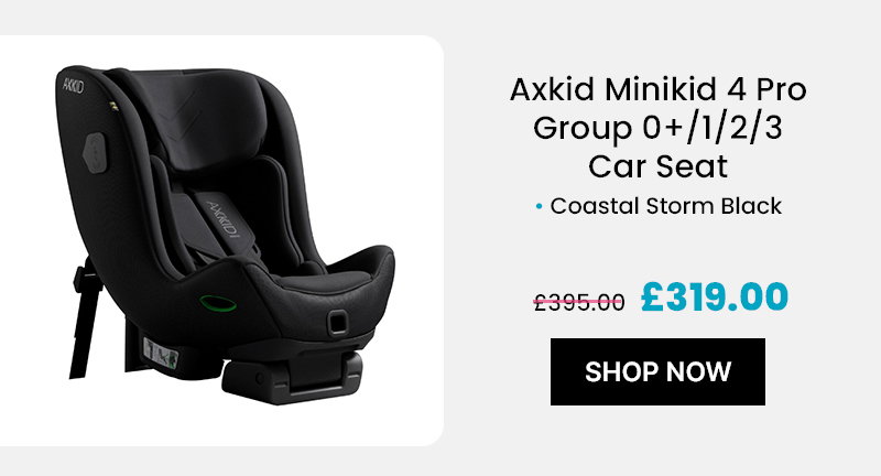 Axkid Minikid 4 Pro Group 0+1+2+3 Car Seat – Coastal Storm Black