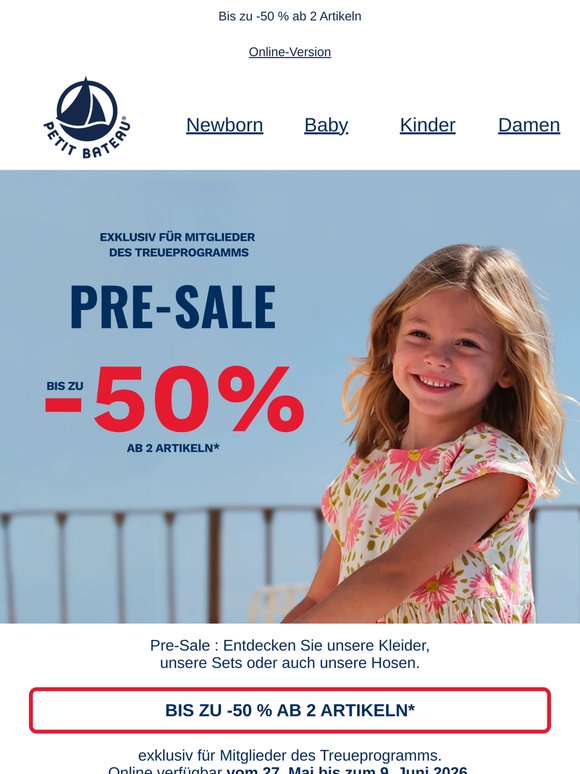Nutzen Sie der Pre-Sale, um den Sommer vorzubereiten
